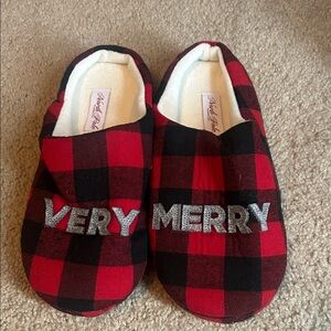 North Pole Trading Co. Plaid Slippers
